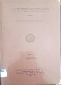 Image of EVALUASI PELAKSANAAN ADMINISTRASI KEUANGAN DESA DI DESA KAMPUNG BARU SENTAJO KECAMATAN SENTAJO RAYA KABUPATEN KUANTAN SINGINGI
