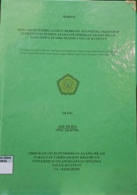 Image of PENGARUH PEMBELAJARAN BERBASIS TEKNOLOGI TERHADAP EFEKTIVITAS PEMBELAJARAN PENDIDIKAN AGAMA ISLAM PADA SISWA DI SMK NEGERI 3 TELUK KUANTAN