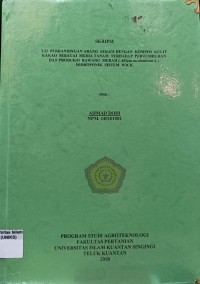 Image of UJI PERBANDINGAN ARANG SEKAM DENGAN KOMPOS KULIT KAKAO SEBAGAI MEDIA TANAM TERHADAP PERTUMBUHAN
DAN PRODUKSI BAWANG MERAH (ALLIUM ASCALONICUM L.)
HIDROPONIK SISTEM WICK