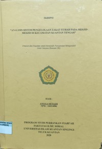 Image of ANALISIS SISTEM PENGELOLAAN ZAKAT FITRA PADA MESJID-MESJID DI KECAMTAN KUANTAN TENGAH