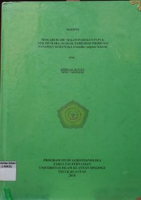 Image of PENGARUH ABU SEKAM PADI DAN PUPUK NPK MUTIARA (16:16:16) TERHADAP PRODUKSI TANAMAN SEMANGKA
(CITRULLUS VULGARIS SCHARD)