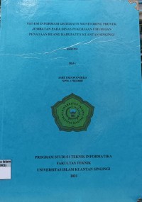Image of SISTEM INFORMASI GEOGRAFIS MONITORING PROYEK JEMBATAN PADA DINAS PEKERJAAN UMUM DAN PENATAAN RUANG KABUPATEN KUANTAN SINGINGI