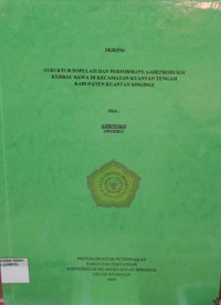 Image of STRUKTUR POPULASI DAN PERFORMANS AA REPRODUKSI KERBAU RAWA DI KECAMATAN KUANTAN TENGAH 
KABUPATEN KUANTAN SINGINGI