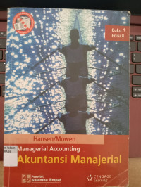 Image of Managerial Eccounting Akuntansi Manajerial Buku 1 Edisi 8