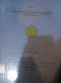 Image of KAJIAN IMPLEMENTASI PENANGGULANGAN KEMISKINAN MELALUI PROGRAM RUMAH LAYAK HUNI (RLH) DI KECAMATAN BENAI