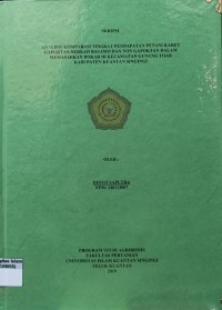 Image of ANALISIS KOMPARASI TINGKAT PENDAPATAN PETANI KARET GAPOKTAN BERKAH BASAMO DAN NON GAPOKTAN DALAM MEMASARKAN BOKAR DI KECAMATAN GUNUNG TOAR KABUPATEN KUANTAN SINGINGI