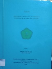Image of IMPLEMENTASI SMS GATEWAY SEBAGAI SISTEM INFORMASI KEUANGAN SISWA