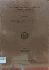 Image of ANALISIS REKRUTMEN MITRA STATISTIK PADA BADAN PUSAT STATISTIK KABUPATEN KUANTAN SINGINGI