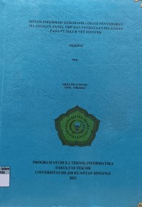 Image of SISTEM INFORMASI GEOGRAFIS LOKASI PENYEBARAN PELANGGAN, PANEL ODP DAN PENDAPATAN PELANGGAN PADA PT JALUR NET INFOTEK