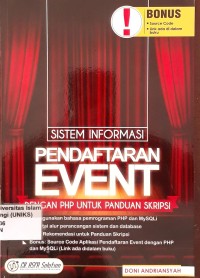 Image of Sistem Informasi Pendaftaran Event dengan PHP UNTUK Panduan Skripsi
