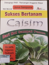 Image of Jurus Sempurna Sukses Bertanam Caisim
