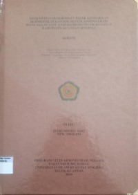 Image of EFEKTIVITAS PENERIMAAN PAJAK KENDARAAN BERMOTOR DI KANTOR ADMINISTRASI MANUNGGAL SATU ATAP (SAMSAT) TELUK KUANTAN