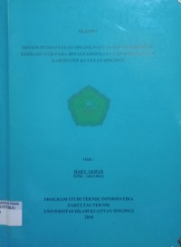 Image of SISTEM PENDAFTARAN ONLINE PACU JALUR TRADISIONAL BERBASIS WEB PADA DINAS PARIWISATA DAN KEBUDAYAAN KABUPATEN KUANTAN SINGINGI