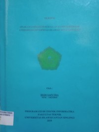 Image of APLIKASI ANIMASI PENGENALAN KAMPUS BERBASIS ANDROID DI UNIVERSITAS ISLAM KUANTAN SINGINGI