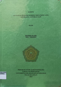 Image of UJI KARAKTERISTIK KOMPOS TRITANKOS YANG DIPERKAYA KOTORAN SAPI