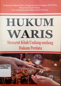 Image of Hukum Waris Menurut Kitab Undang-undang Hukum Perdata