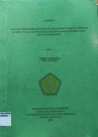 Image of ANALISIS PEMASARAN BAHAN OLAHAN KARET RAKYAT (BOKAR) DI DESA PULAU KUMPAI KECAMATAN PANGEAN
KABUPATEN KUANTAN SINGINGI
