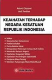 Image of Kejahatan Terhadap Negara Kesatuan Republik Indonesia