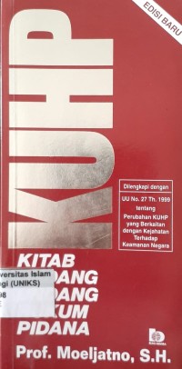 Image of KAUHP Kitab Undang-undang Hukum Pidana