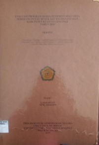 Image of EVALUASI PROGRAM KERJA PEMERINTAH DESA SEBERANG PULAU BUSUK KECAMATAN INUMAN KABUPATEN KUANTAN SINGINGI