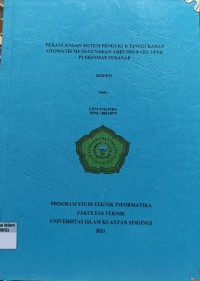Image of PERANCANGAN SISTEM PENGUKUR TINGGI BADAN OTOMATIS MENGGUNAKAN ARDUINO PADA UPTD PUSKESMAS PERANAP