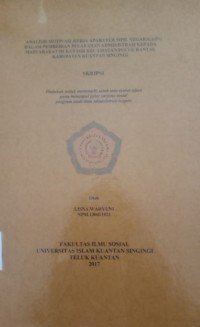 Image of ANALISIS MOTIVASI KERJA APARATUR SIPIL NEGARA  (ASN) DALAM PEMBERIAN PELAYANAN ADMINISTRASI KEPADA MASYARAKAT DIKANTOR KECAMATAN PUCUK RANTAU KABUPATEN KUANTAN SINGINGI
