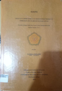 Image of TINJAUAN YURIDIS KEKUATAN HUKUM SURAT WASIAT YD TERHADAP AHLI WARIS DI TELUK KUANTAN