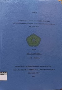 Image of ANALISIS TATA RUANG DESA BUKIT PEDUSUNAN KECAMATAN KUANTAN MUDIK KABUPATEN KUANTAN SINGINGI PROVINSI RIAU