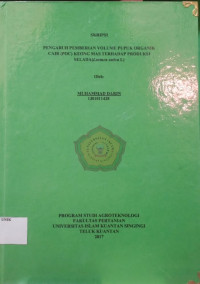 Image of PENGARUH PEMBERIAN VOLUME PUPUK ORGANIK CAIR (POC) KEONG MAS TERHADAP PRODUKSI SELADA (Lactuca sativa) L.)