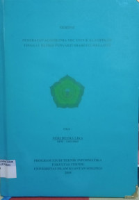 Image of PENERAPAN ALGORITMA NBC UNTUK KLASIFIKASI TINGKAT RESIKO PENYAKIT DIABETES MELLITUS