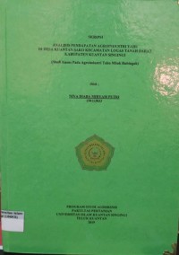 Image of ANALISIS PENDAPATAN AGROINDUSTRI TAHU DI DESA KUANTAN SAKO KECAMATAN LOGAS TANAH DARAT KABUPATEN KUANTAN SINGINGI (STUDI KASUS PADA AGROINDUSTRI TAHU MBAK RUBINGAH)