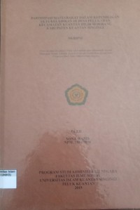 Image of PARTISIPASI MASYARAKAT DALAM KEPEMILIKAN AKTA KELAHIRAN DI DESA PELUKAHAN KECAMATAN KUANTAN HILIR SEBERANG KABUPATEN KUANTAN SINGINGI