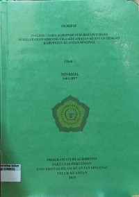 Image of ANALISIS USAHA AGROINDUSTRI ROTI INTI RASA DI KELURAHAN SIMPANG TIGA KECAMATAN KUANTAN TENGAH KABUPATEN KUANTAN SINGINGI