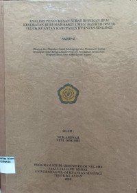 Image of ANALISIS PENGURUSAN SURAT RUJUKAN BPJS KESEHATAN DI RUMAH SAKIT UMUM DAERAH (RSUD) TELUK KUANTAN KABUPATEN KUANTAN SINGINGI