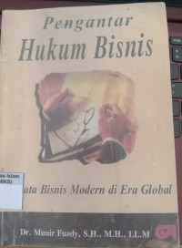 Image of Pengantar Hukum Bisnis Menata Bisnis Modrn di era Global