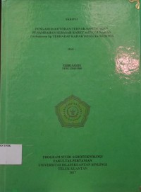 Image of PENGARUH KOTORAN KERBAU DENGAN PENAMBAHAN JERAMI PADI MENGGUNAKAN Trichoderma Sp TERHADAP KARAKTERISTIK KOMPOS