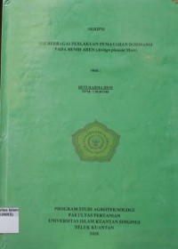 Image of UJI BERBAGAI PERLAKUAN PEMATAHAN DORMANSI PADA BENIH AREN (ARENGA PINNATA MERR)