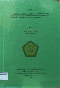 Image of PENGARUH PEMBERIAN POC NASA DAN PUPUK NPK MUTIARA 16:16:16 TERHADAP PERTUMBUHAN DAN PRODUKSI CABAI MERAH (Capsicum annum L.)