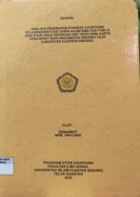 Image of ANALSIS PENERAPAN STANDAR AKUNTANSI KEUANGAN ANTITAS TANPA AKUNTABILITAS PUBLIK (SAK ETAP) PADA KOPERASI UNIT DESA BINA KARYA DESA BUKIT RAYA KECAMATAN SINGINGI HILIR KABUPATEN KUANTAN SINGINGI