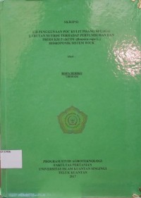 Image of UJI PENGGUNAAN POC KULIT PISANG SEBAGAI LARUTAN NUTRISI TERHADAP PERTUMBUHAN DAN PRODUKSI PAKCOY (Brassica rapa L.) HIDROPONIK SISTEM WICK