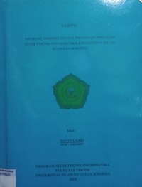 Image of APLIKASI ANDROID SISTEM INFORMASI PROGRAM STUDI TEKNIK INFORMATIKA UNIVERSITAS ISLAM KUANTAN SINGINGI