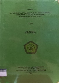 Image of UJI KONSENTRASI TIAMIN DAN ARANG AKTIF TERHADAP PERTUMBUHAN SUB KULTUR ANGGREK Dendrobium sonia SECARA In-Vitro