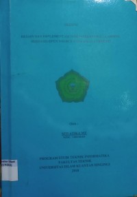 Image of DESAIN DAN IMPLEMENTASI INFRASTRUKTUR E-LEARNING BERBASIS OPEN SOURCE PADA SMAN 1 CERENTI