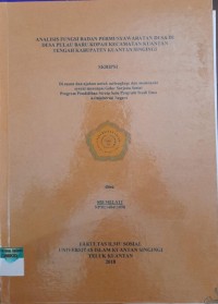 Image of ANALISIS FUNGSI BADAN PERMUSYAWARATAN DESA DI DESA PULAU BARU KOPAH KECAMATAN KUANTAN TENGAH KANUPATEN KUANTAN SINGINGI