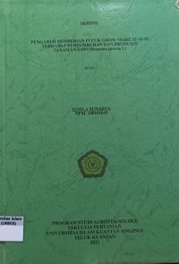 Image of PENGARUH PEMBERIAN PUPUK GROW MORE 32-10-10 TERHADAP PERTUMBUHAN DAN PRODUKSI TANAMAN SAWI (Brassica juncea L.)
