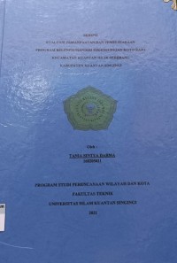Image of EVALUASI PEMANFAATAN DAN PEMELIHARAAN PROGRAM RIS-PNPM MANDIRI DIKENEGERIAN KOTO RAJO KECAMATAN KUANTAN HILIR SEBERANG KABUPATEN KUANTAN SINGINGI