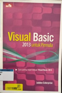 Image of Visual Basic 2013 UNTUK Pemula: Cara paling cepat visual basic 2013
