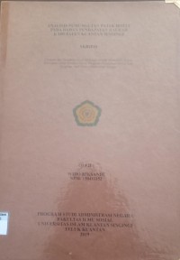 Image of ANALISIS PEMUNGUTAN PAJAK HOTEL PADA BADAN PENDAPATAN DAERAH KABUPATEN SINGINGI