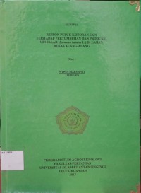 Image of RESPON PUPUK KOTORAN SAPI TERHADAP PERTUMBUHAN DAN PRODUKSI UBI JALAR (Ipomoea batatas L.) DI LAHAN BEKAS ALANG-ALANG