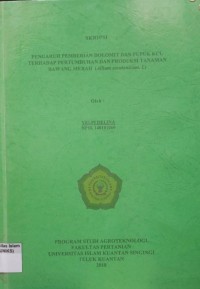 Image of PENGARUH PEMBERIAN DOLOMIT DAN PUPUK KCL TERHADAP PERTUMBUHAN DAN PRODUKSI TANAMAN BAWANG
MERAH (ALLIUM ASCALAMICUM. L)